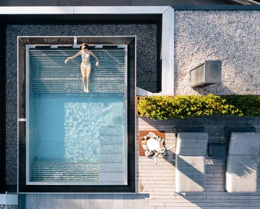 The Sky Pool seen from above