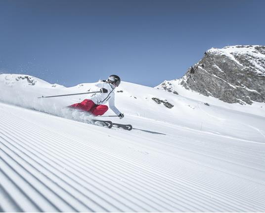 A female skier