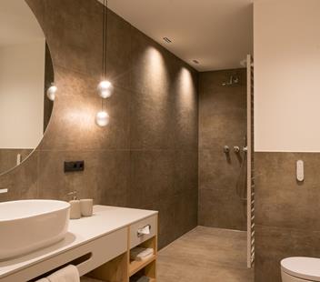 Il bagno della Nature Suite Balance con doccia