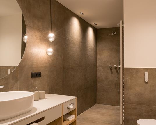 Il bagno della Nature Suite Balance con doccia