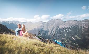 Sosta durante il giro in bici