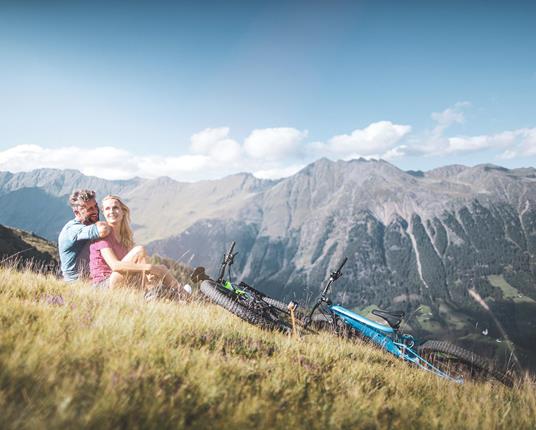 Pause während der Radtour