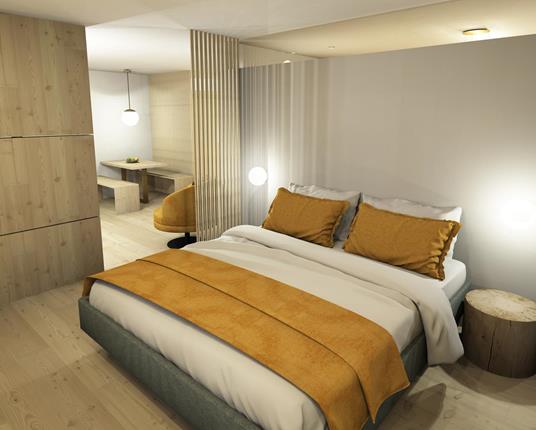 Schlafzimmer mit Doppelbett - Natursuite Balance